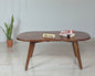 Sheesham Wood Centre Table - Ellipse Shaped- Elegant, Foldable, and Durable | Wooden Centre Table | Coffee Table | Living Room Furniture