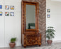 Sheesham Wood Dressing Table - Wooden Diamond Design | Wooden Dressing Table for Bedroom